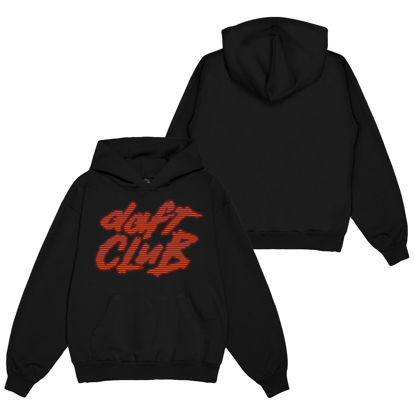 Felpa con cappucio logo Daft Club
