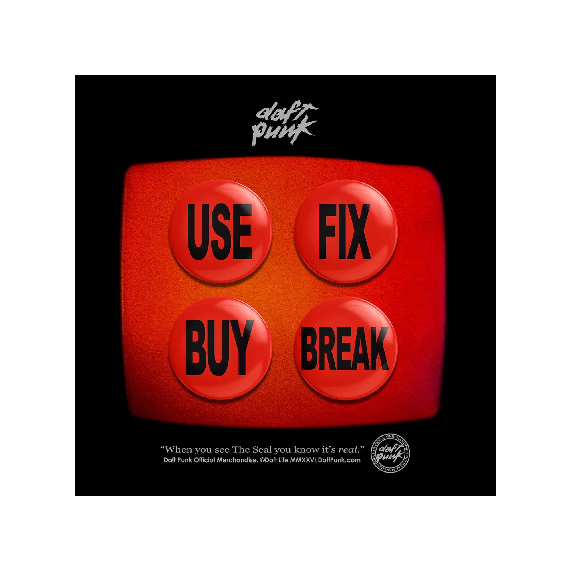 Technologic Pin Set – Daft Punk