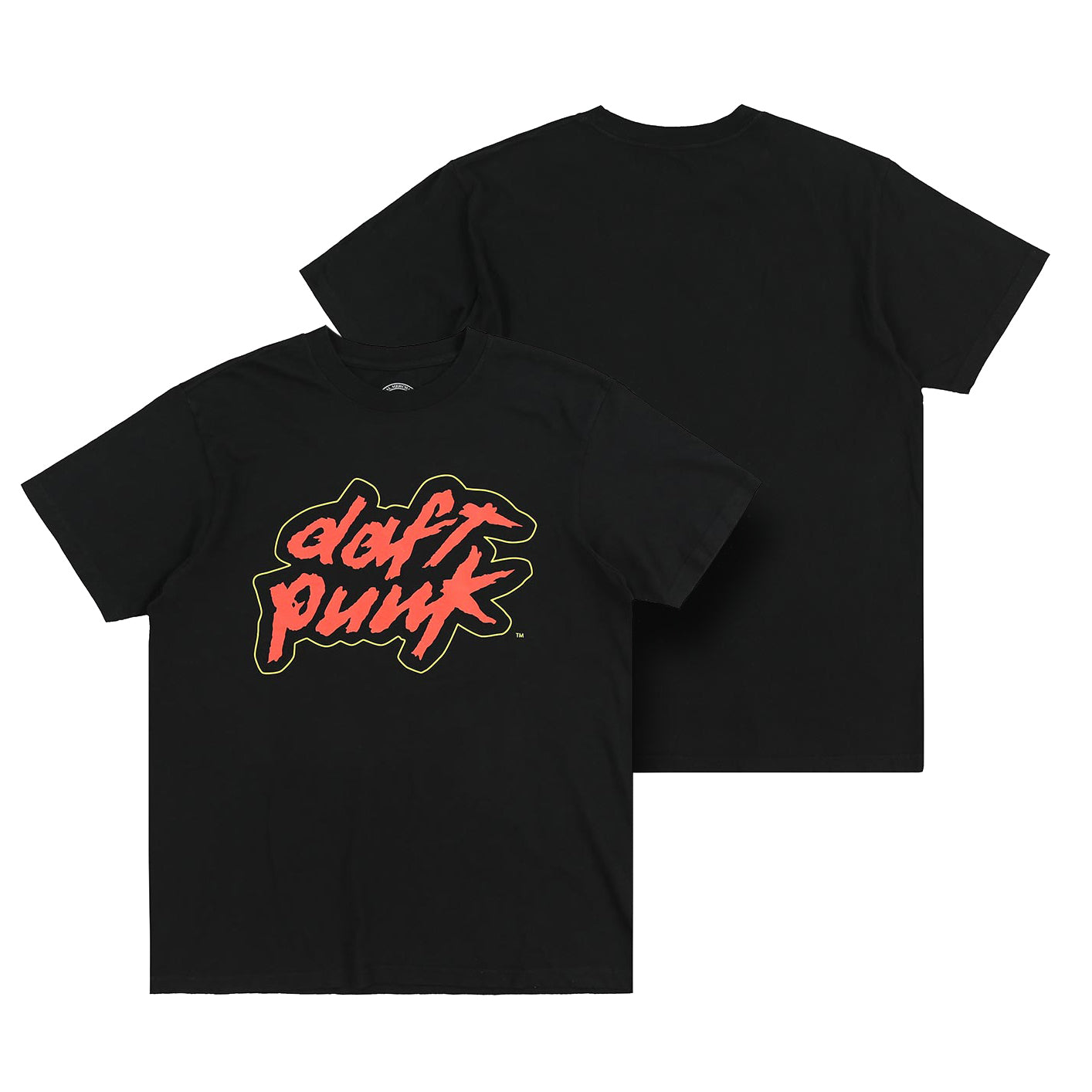 CLASSIC DAFT PUNK LOGO - BLACK T-SHIRT