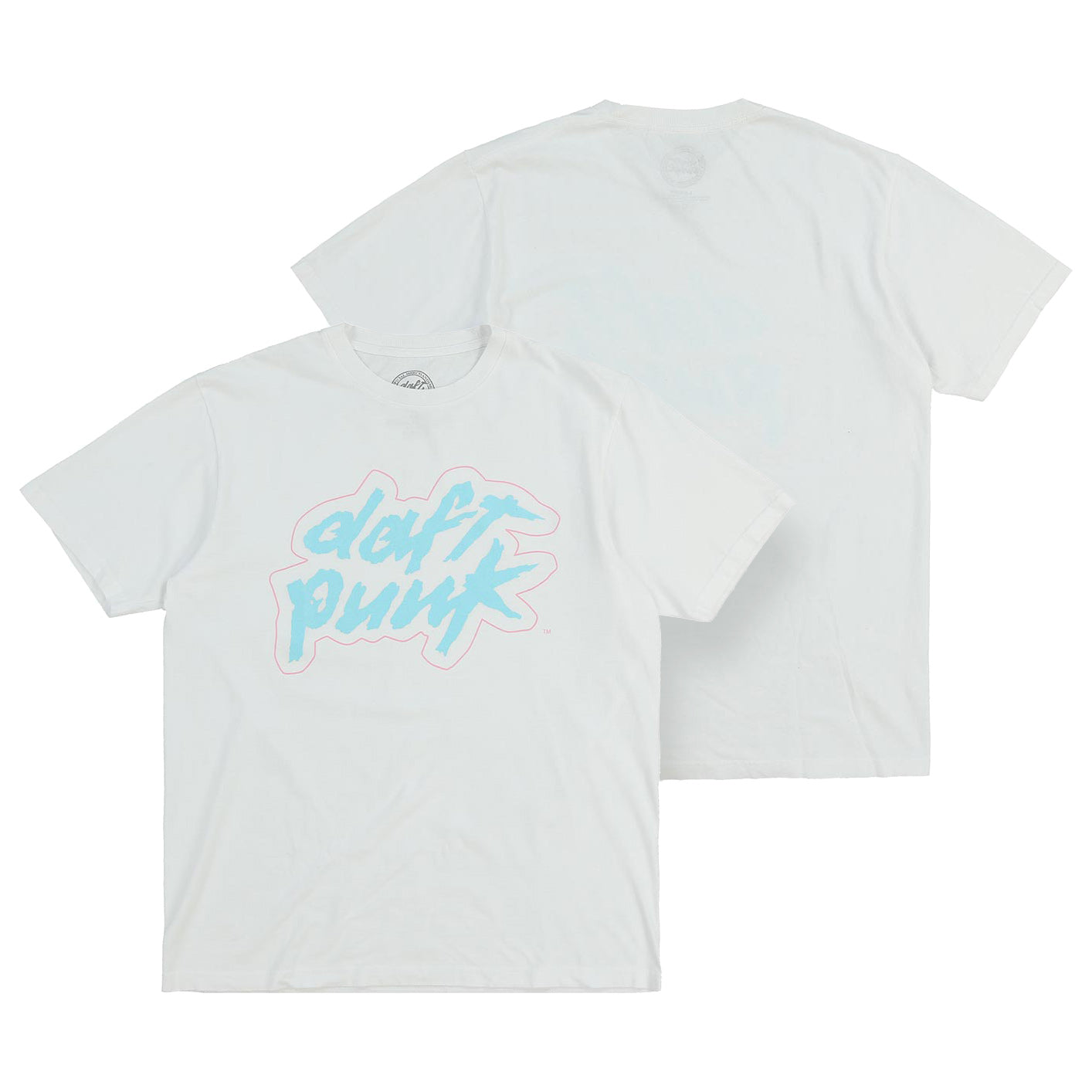 DAFT PUNK LOGO - T-SHIRT BLANC